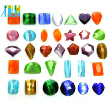 2014 wholesale AAA quality assorted shapes glass loose cat eye beads